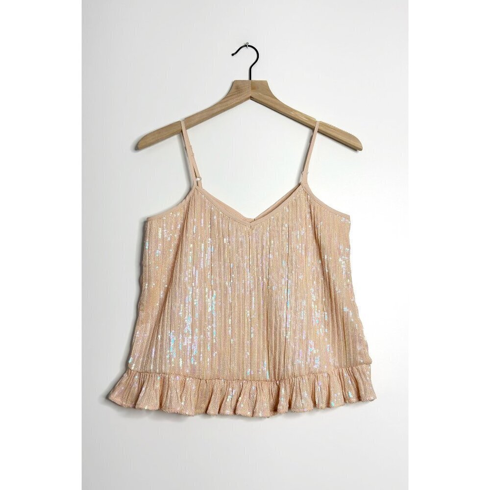 ANTHROPOLOGIE Amelie Sequin Tank Top